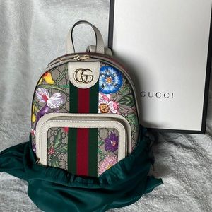 Limited edition floral Gucci backpack